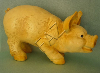 Design Pig Figure Garden Statue Sculpture Figures Sculptures Decoration New